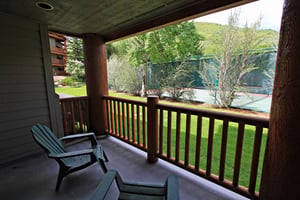 Relax on the private patio during the summer and take in the beautiful views