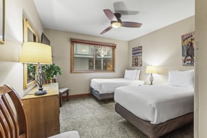 Snow Flower 007 has a third bedroom with two twin size beds that can be made into a king size with 24 hours notice.