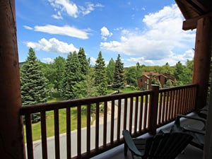 Relax on the private patio and take in the beautiful summer views.