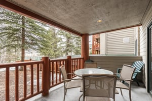 Relax on the private patio
