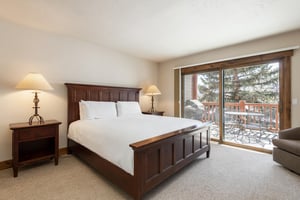 Main bedroom with private patio access