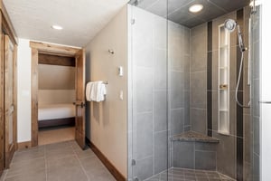 Walkin shower in the fourth bathroom
