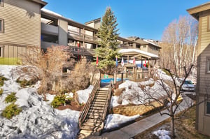 The relaxing pool is steps away from the condo