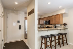 Additional seating at the breakfast bar