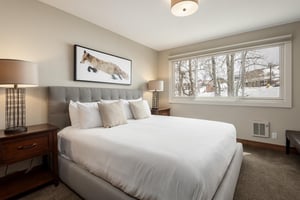 Main bedroom with views of the slopes