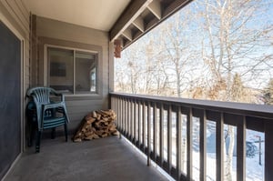 Enjoy the private patio