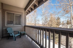Snow Flower 127 offers a private patio to soak in the views.