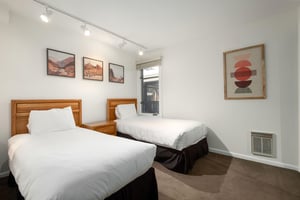 Twins can be converted to king bed in the guest bedroom