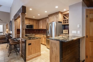 Fully equipped spacious kitchen