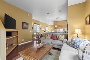 One of three living rooms offering comfortable seating.