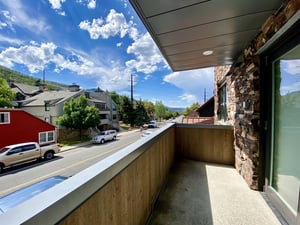 Rio Grand 203 offers a private patio overlooking Park Avenue.