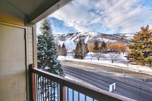 Views of Park City Mountain from the private patio