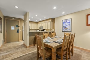 Snow Flower 144 offers a dining table with seating for 6 guests.