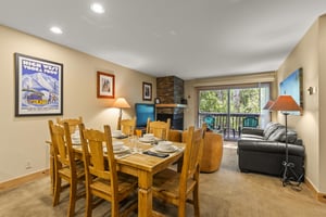 Snow Flower 144 offers a dining table with seating for 6 guests.