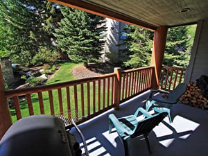 Beautiful views from the private patio