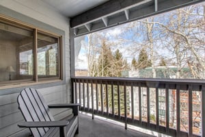 Snow Flower 127 offers a private patio to soak in the fresh mountain air.