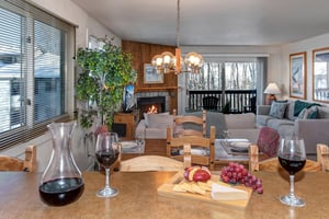 The breakfast island perfect for an apres ski snack.