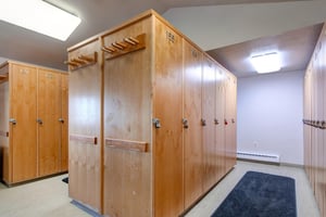 Snow Flower Condominiums offer a locker room to store equipment.