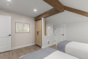 The third bedroom offers two twin beds.