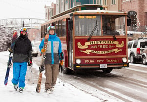 Enjoy the free Main Street trolley