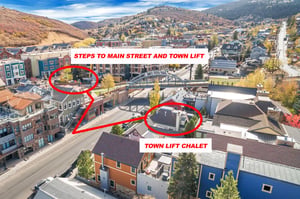 A map showing Town Lift Chalet next to the Park City Mountain Town Lift.