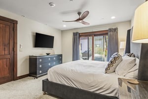 Vacation rental second suite with king size bed.