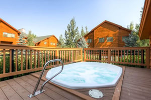 The common area hot tub for the Timber Wolf complex.
