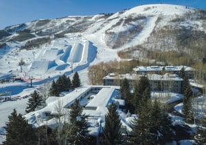 Snow Flower Condominiums with Park City Mountain right next to it.