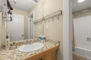 The shared bathroom.
