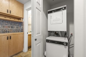 The private washer and dryer.