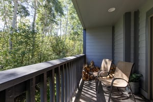 Summer view from the private patio.