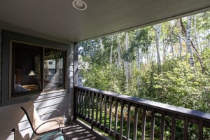 Summer view from the private patio.