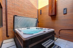 Ski Captain Molly offers a private hot tub on the private patio.