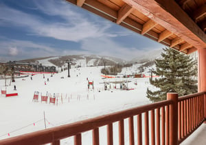 Winter views on the private patio