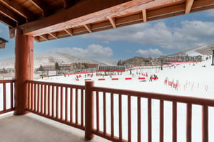 Enjoy the private patio with views of Park City Mountain Resort.