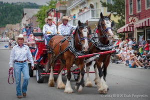 The July fourth parade on Historic Main Street.