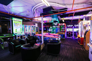 Kids paradise game room and adults, too