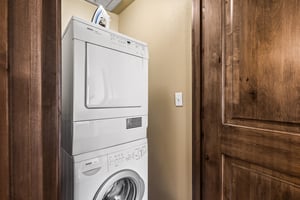 Your own inunit laundry makes vacation life effortless.