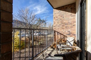 Step out onto your private balcony and breathe in the fresh mountain air.