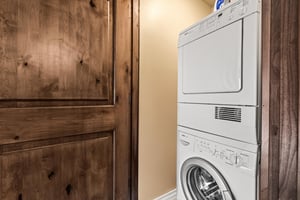 The private washer and dryer.
