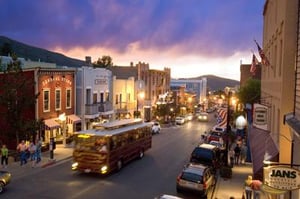 Historic Main Street and the free town trolley.