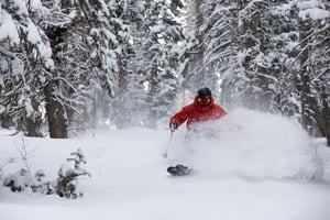 Powder Skier at Park City Mountain Resort.