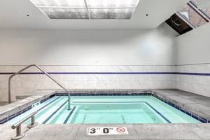 Take a refreshing dip in the indoor hot tub, perfect for yearround relaxation.