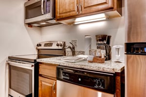 Edelweiss 204 offers a wellequipped efficiency kitchen.
