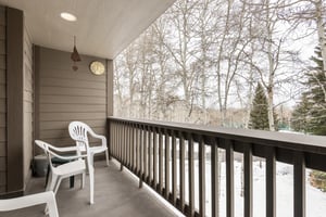 Winter views from the private patio