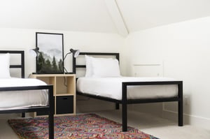 Twin beds can be converted to king with advanced notice