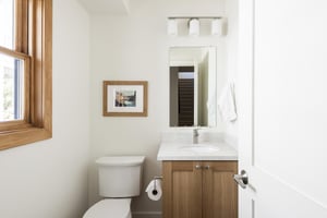 Main floor hallway powder room