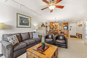Snow Flower Condominium 14s living room with spacious and comfortable seating.