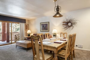 Dining table with seating for 6