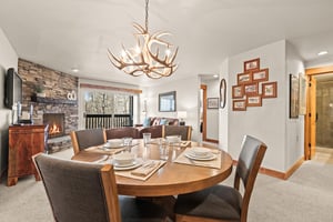 Gather around this elegant dining table with seating for 4 guests.